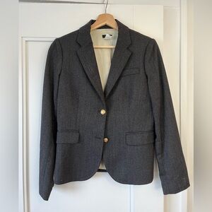 Women’s wool gray J crew blazer size four